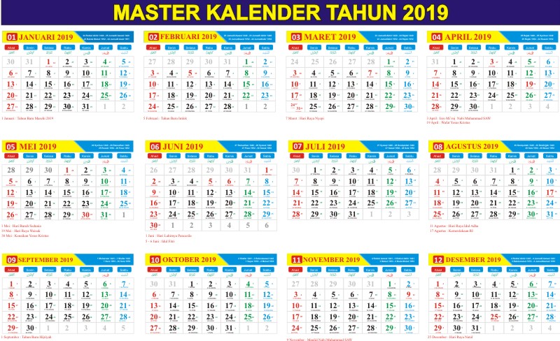 kalender hijriah 2019